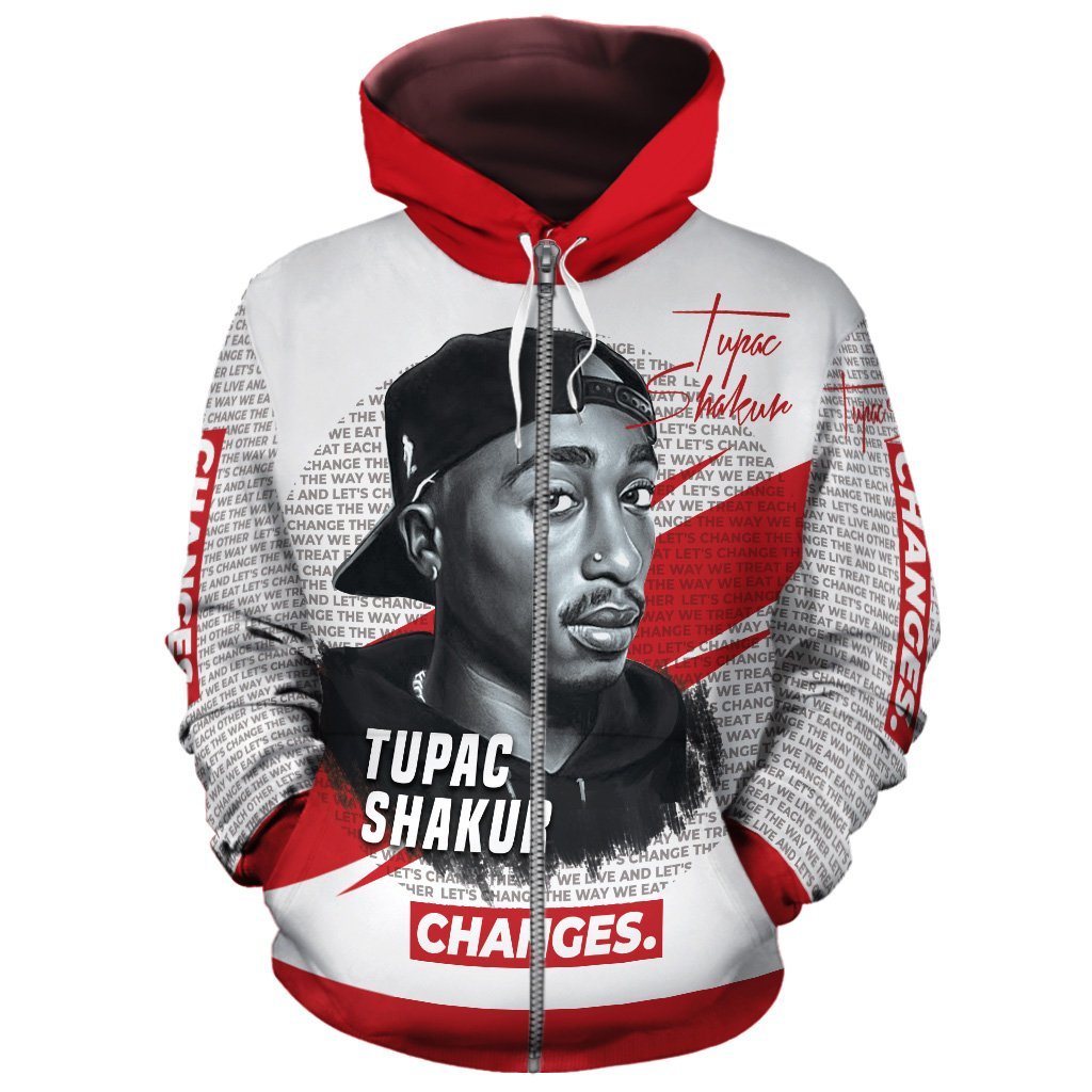 Tupac Change All-over Hoodie