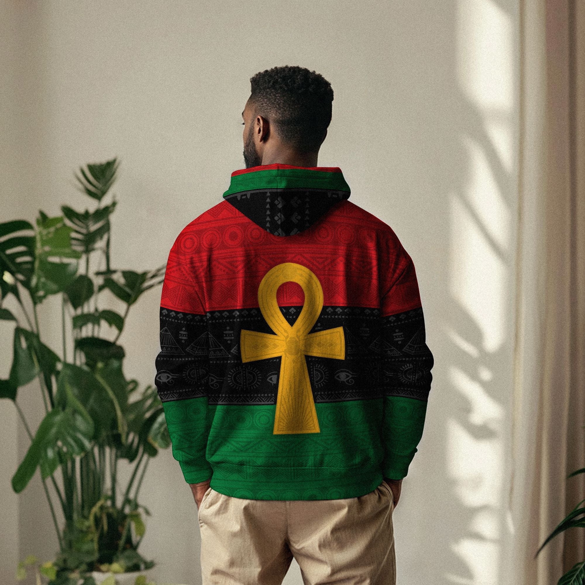 Pan African Ankh All-over Hoodie