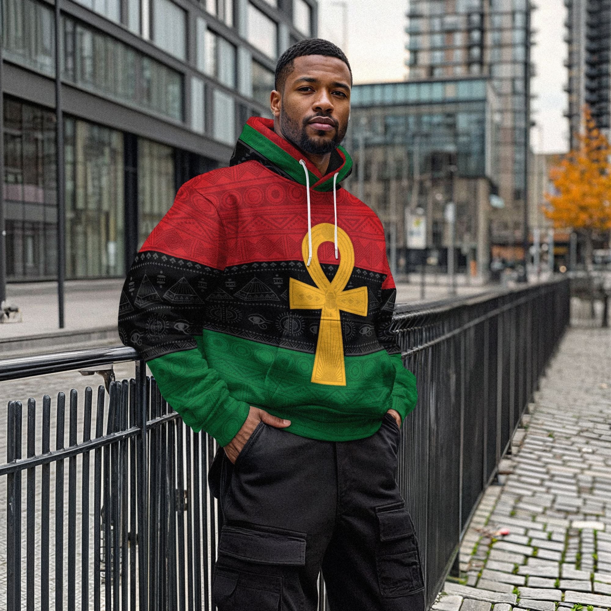 Pan African Ankh All-over Hoodie