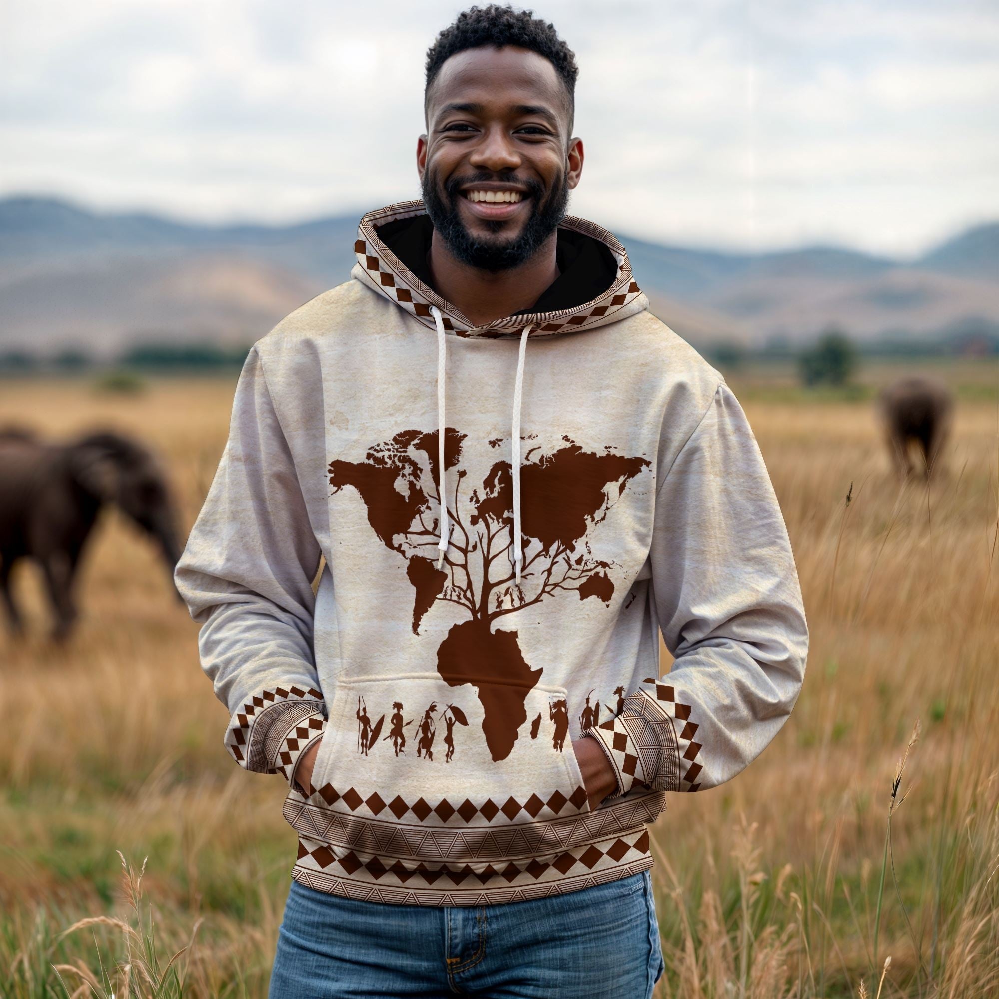 Root Africa All-over Hoodie