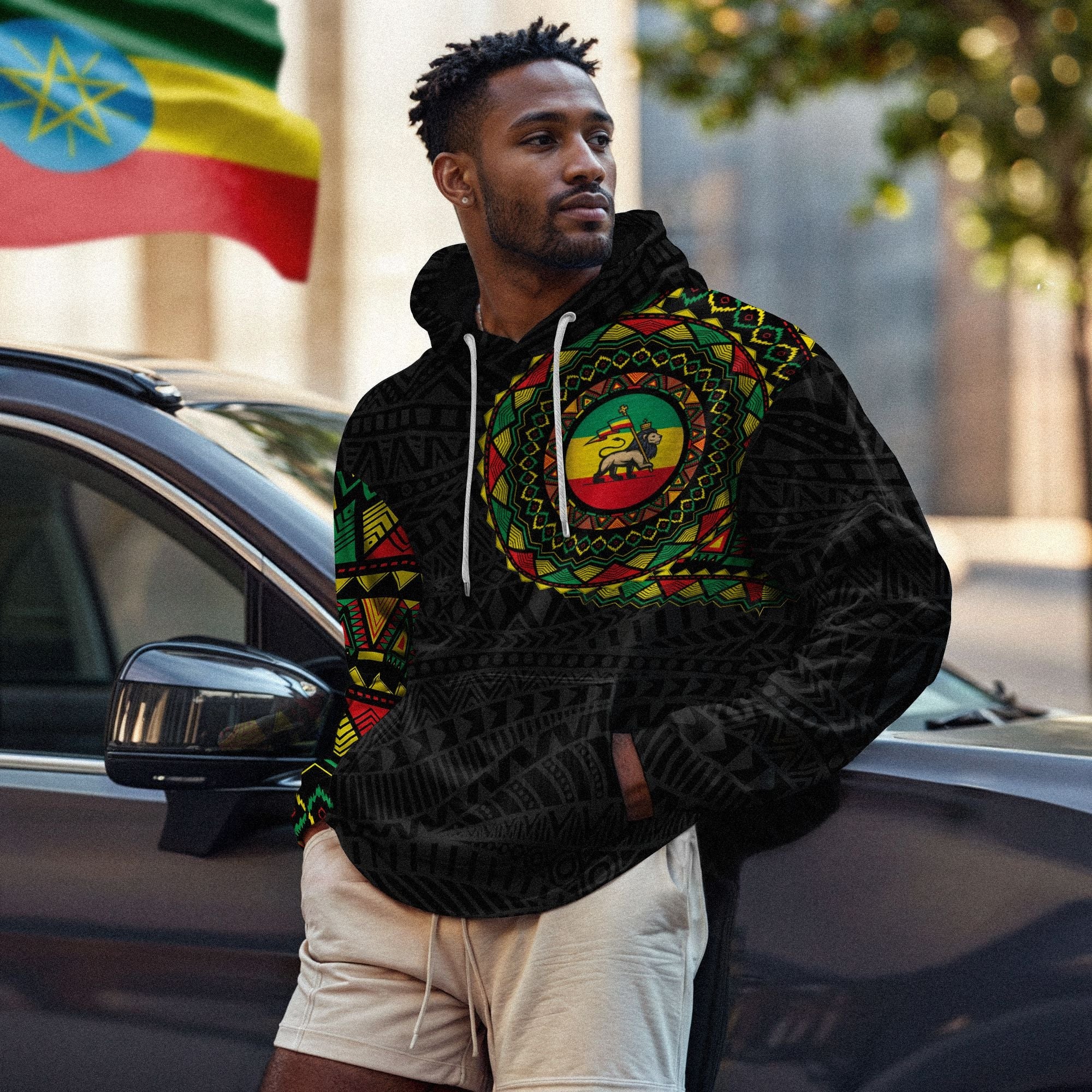 Ethiopia Flag All-over Hoodie