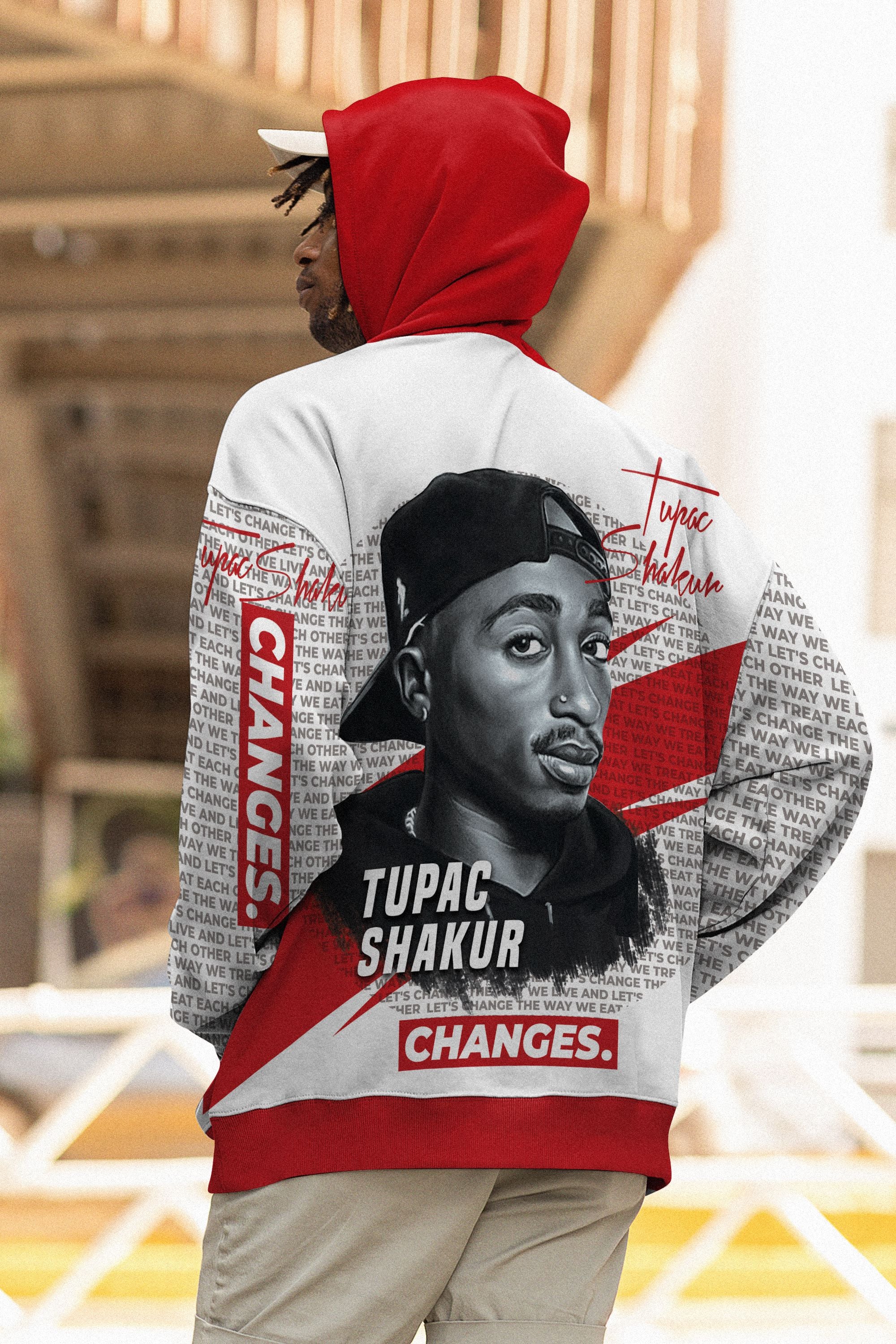 Tupac Change All-over Hoodie