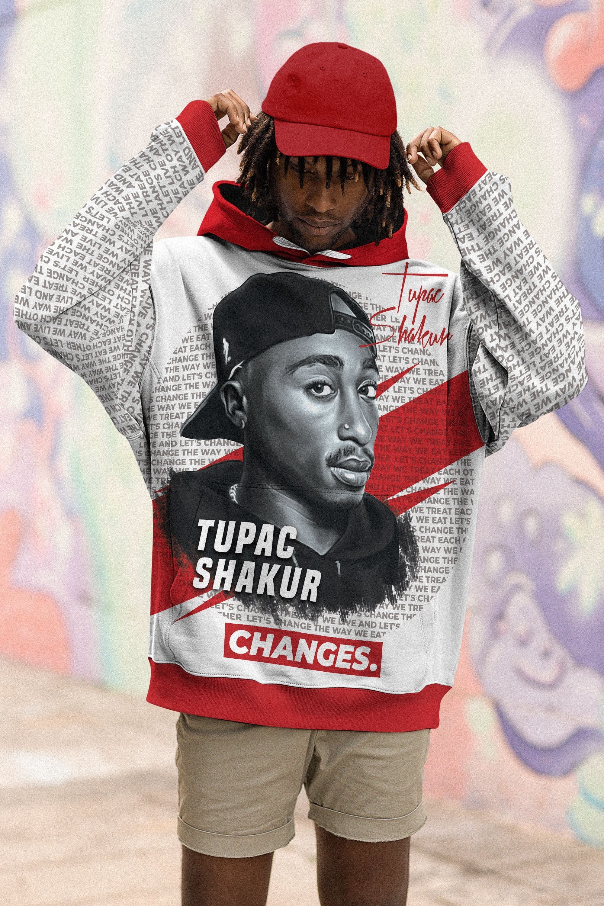 Tupac Change All-over Hoodie