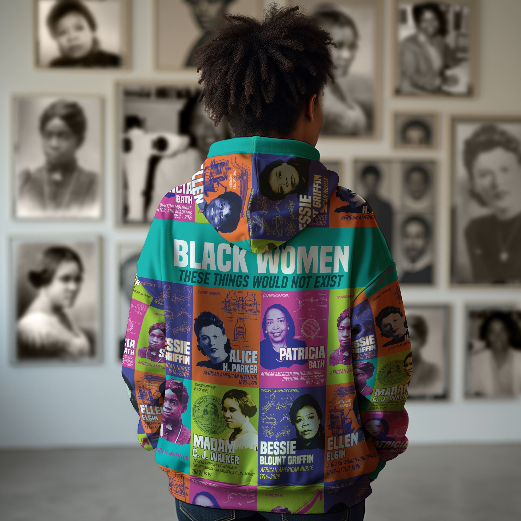 African Women Inventors All-over Hoodie