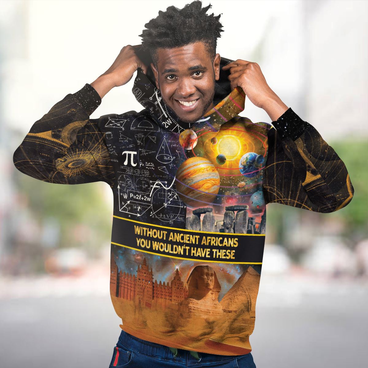 Ancient African Achievements All-over Hoodie