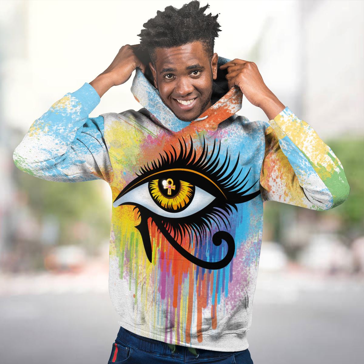 Egyptian Eye Of Ra All-over Hoodie