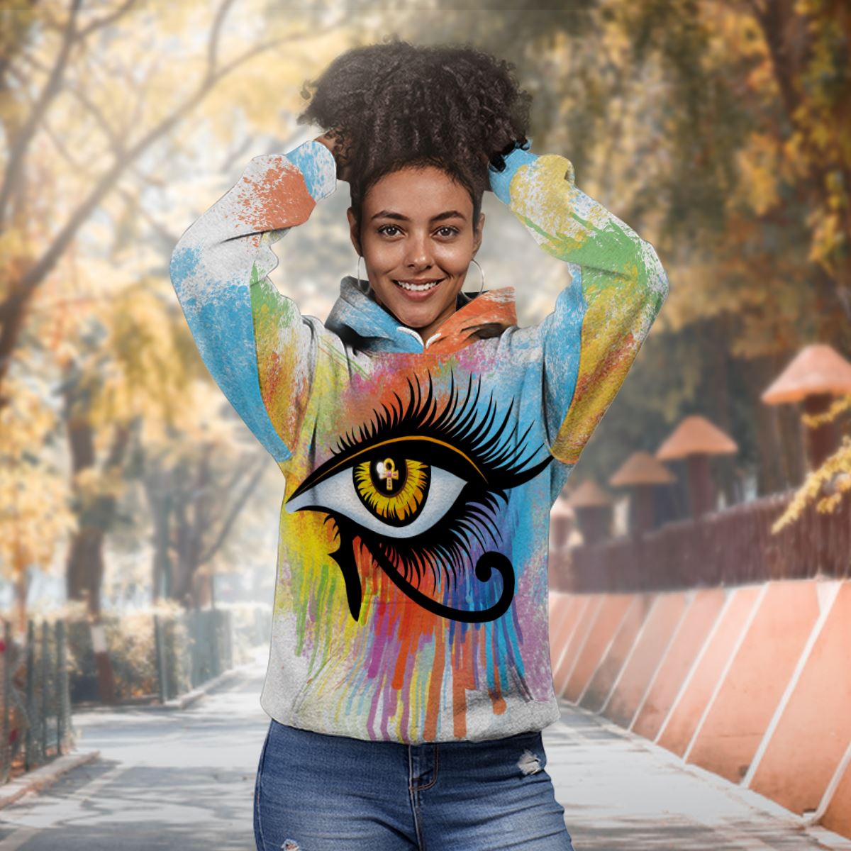 Egyptian Eye Of Ra All-over Hoodie