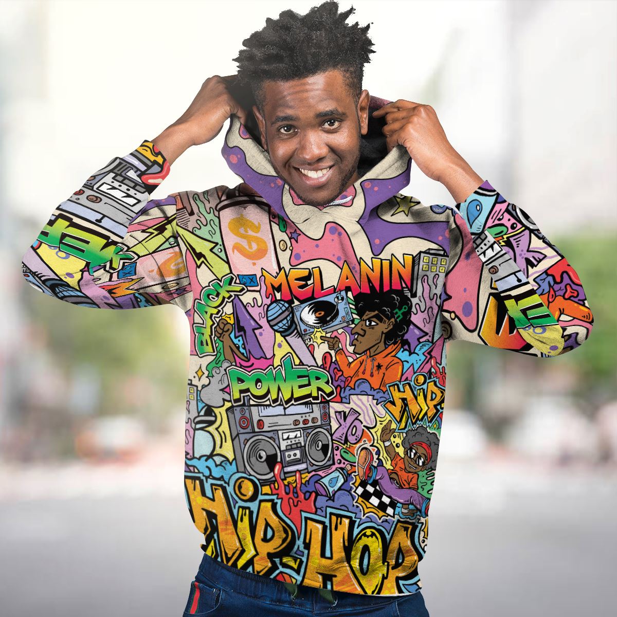 Hip Hop Graffiti Art All-over Hoodie