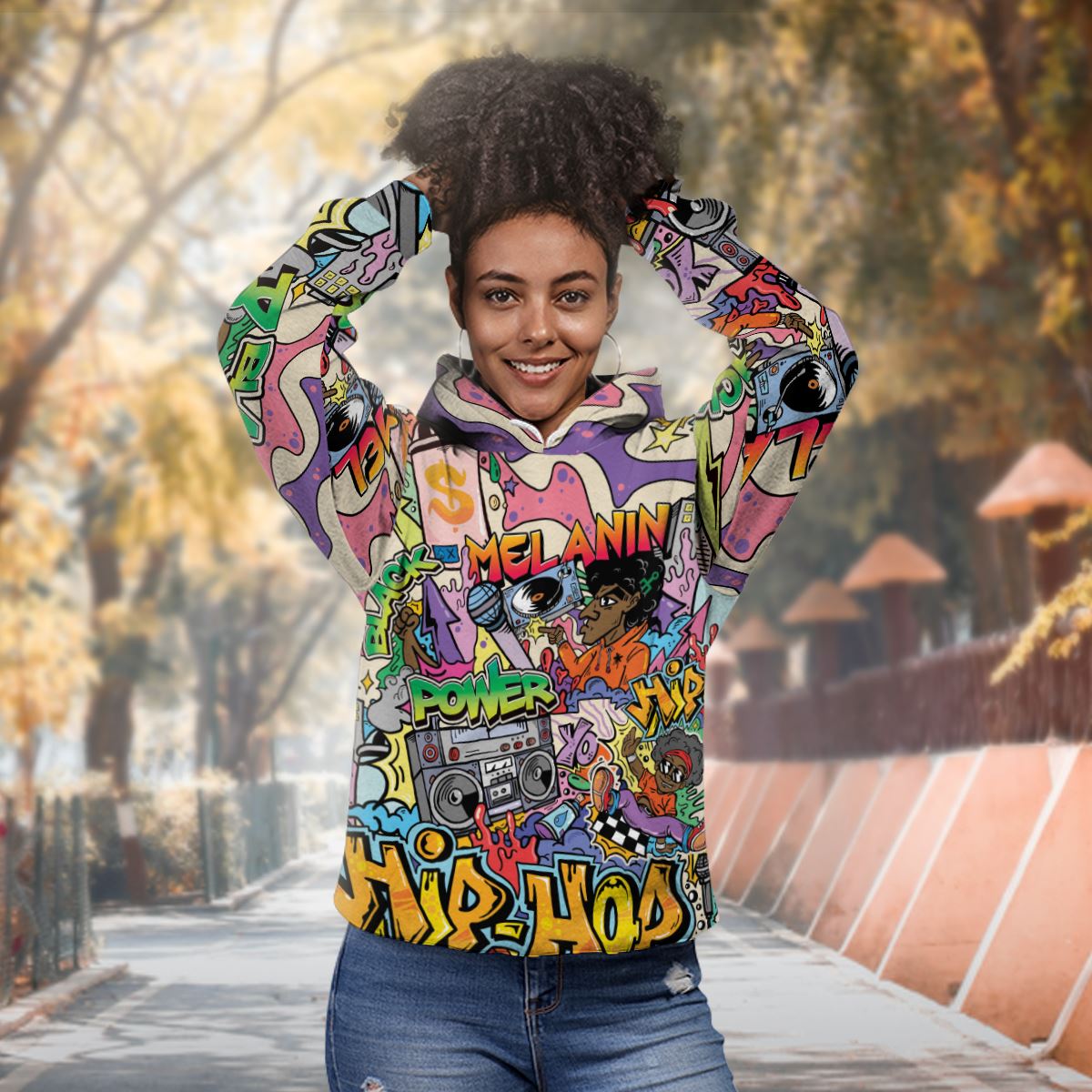 Hip Hop Graffiti Art All-over Hoodie