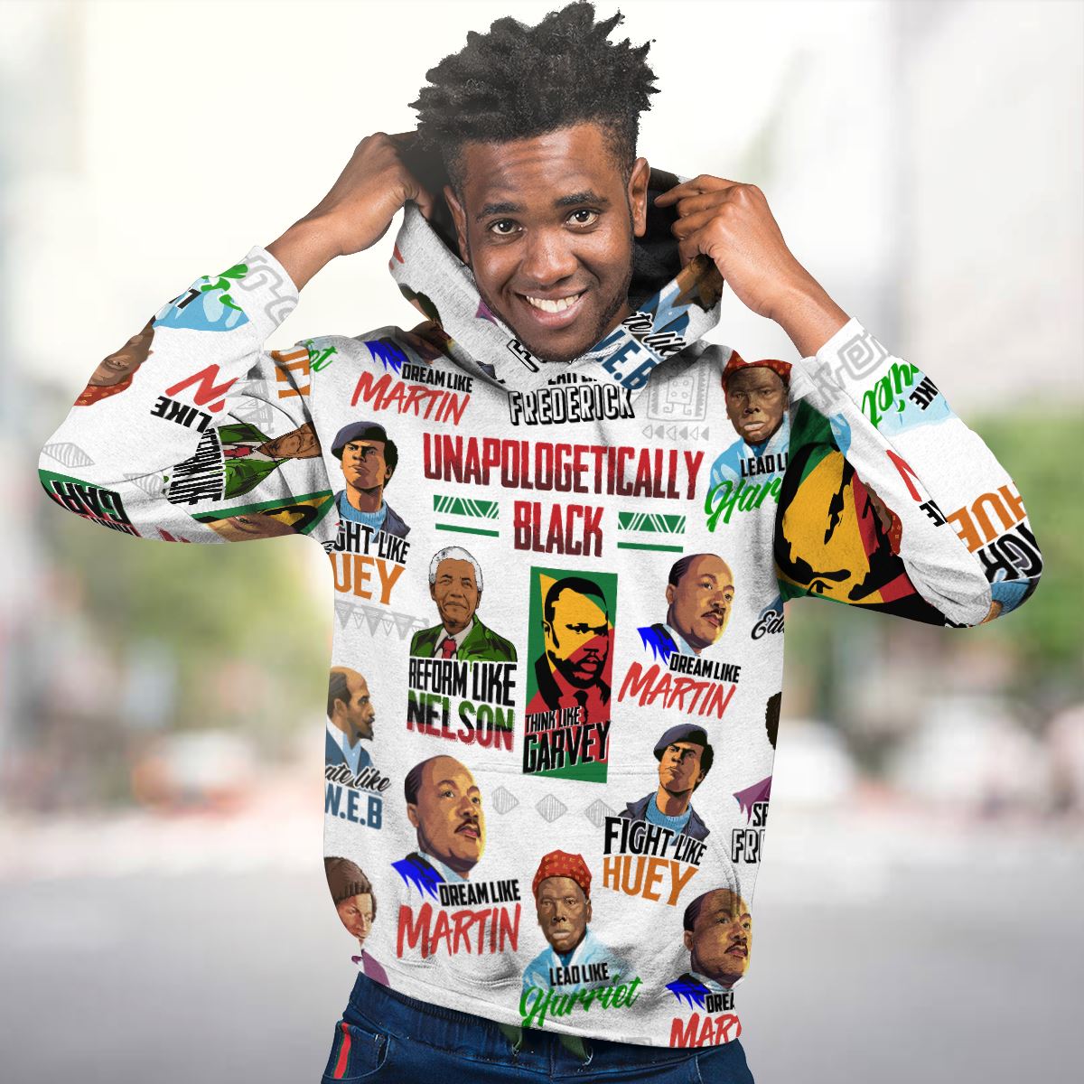 Unapologetically Black 2 All-over Hoodie