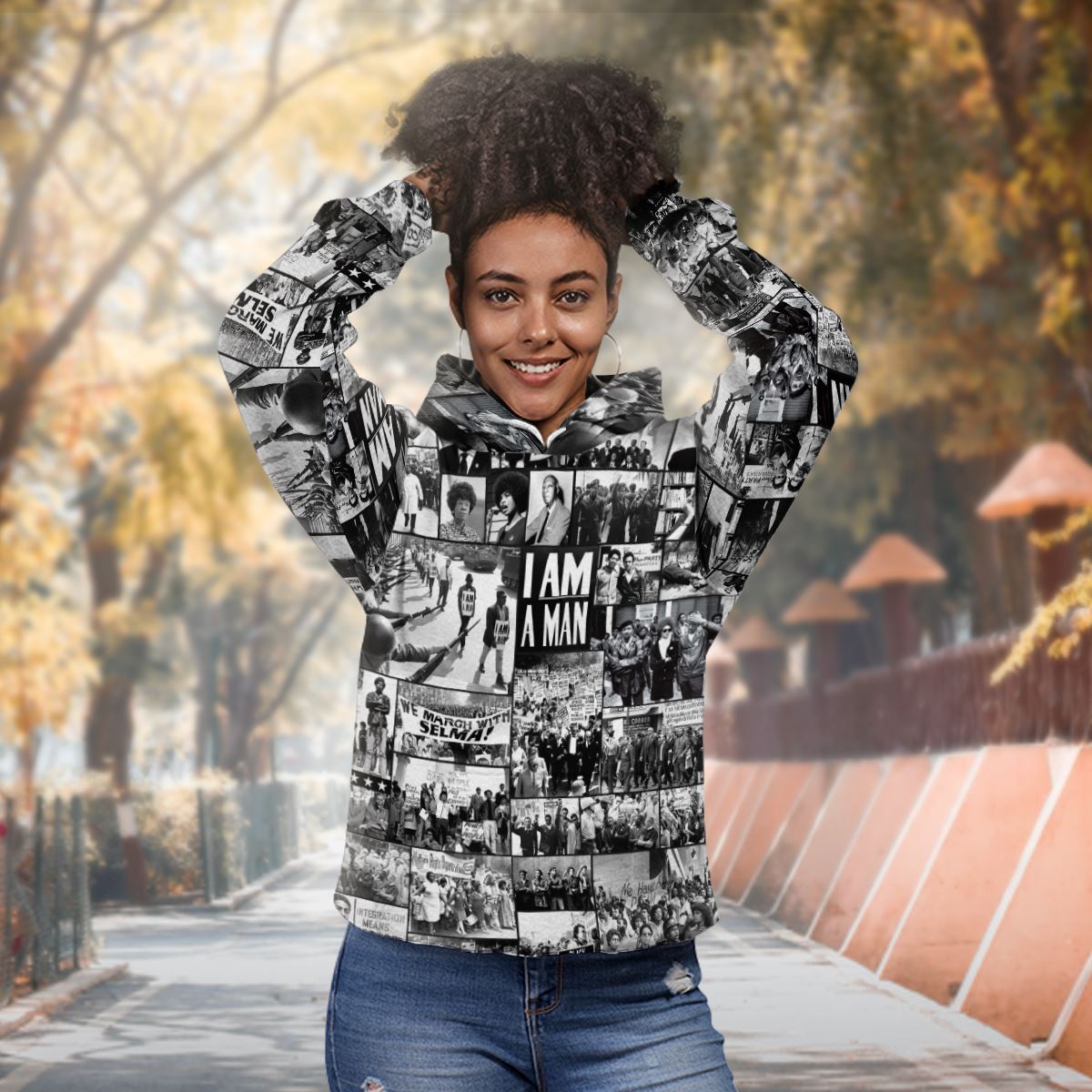 Black Power Images 2 All-over Hoodie