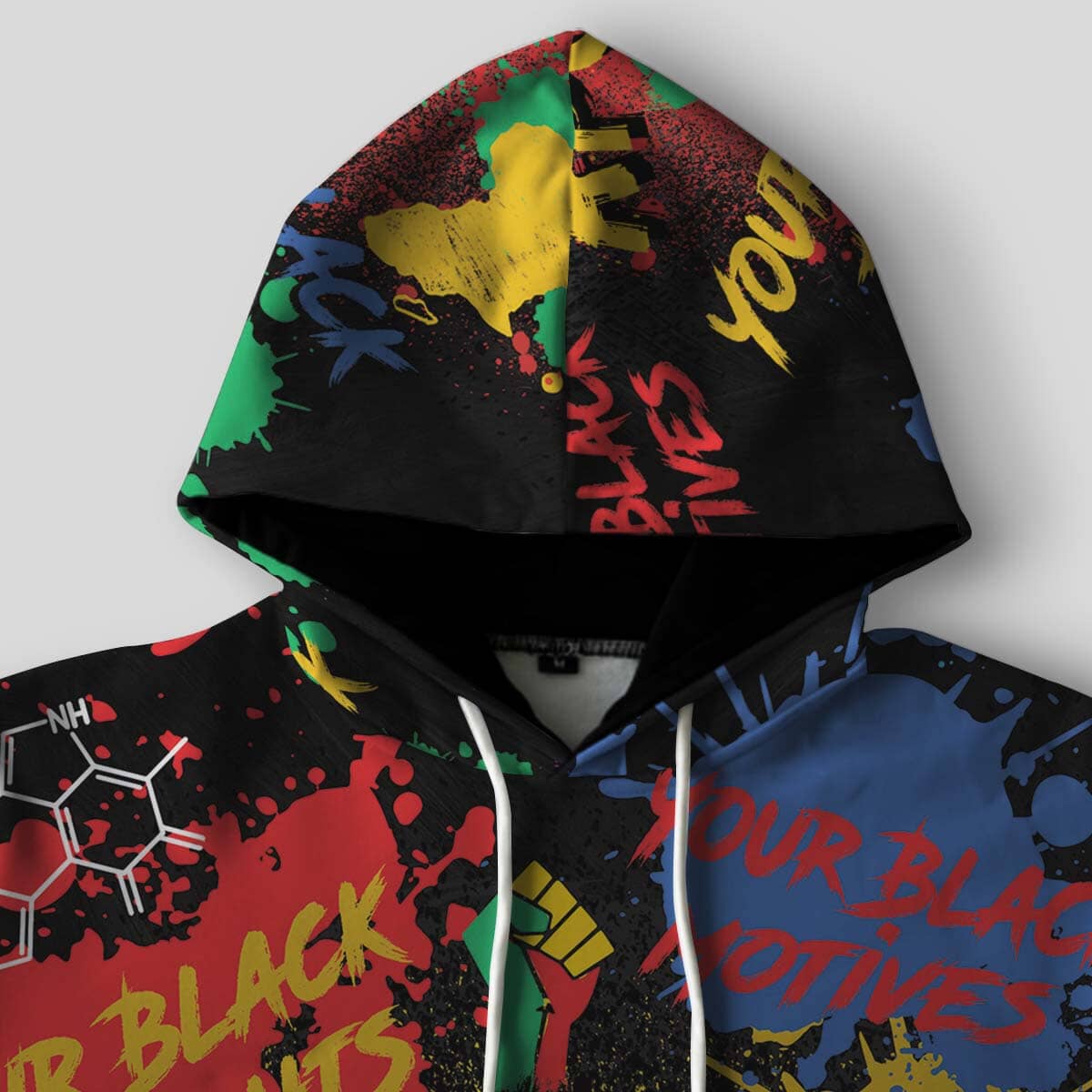 Never Apologize For Being Black All-over Hoodie