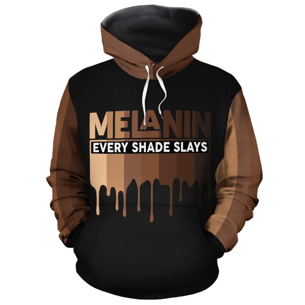 Every Shade Slays Melanin All-over Hoodie