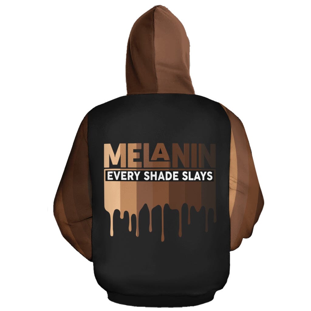 Every Shade Slays Melanin All-over Hoodie