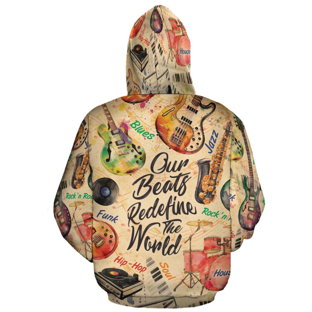 Our Beats Redefine The World All-over Hoodie