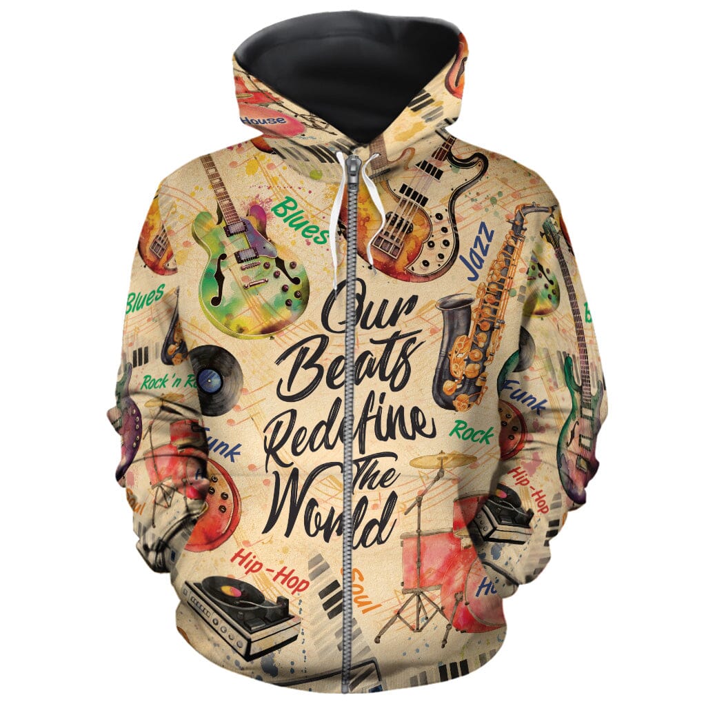 Our Beats Redefine The World All-over Hoodie