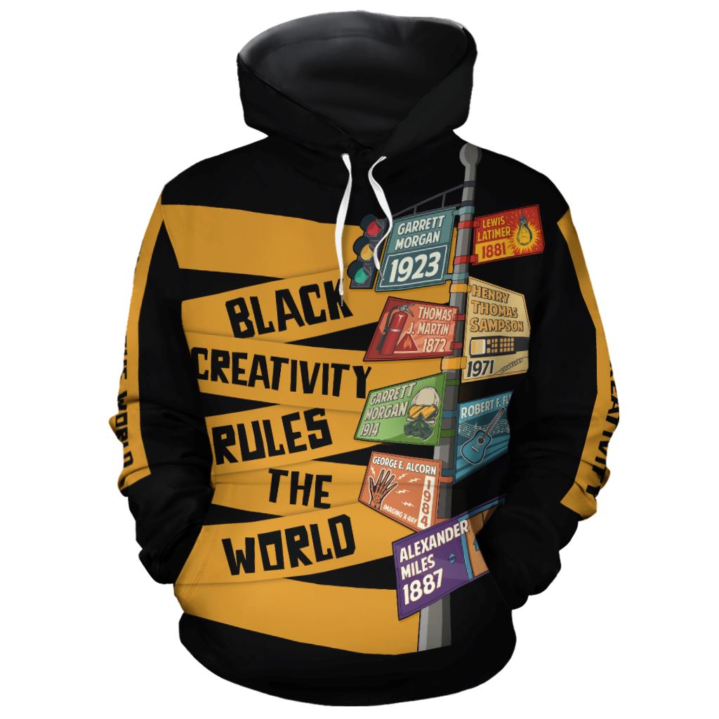 Black Creativity Rules The World All-over Hoodie