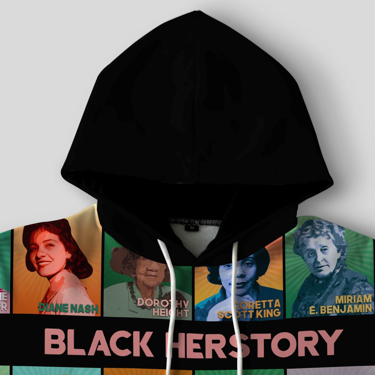 Black Herstory All-over Hoodie