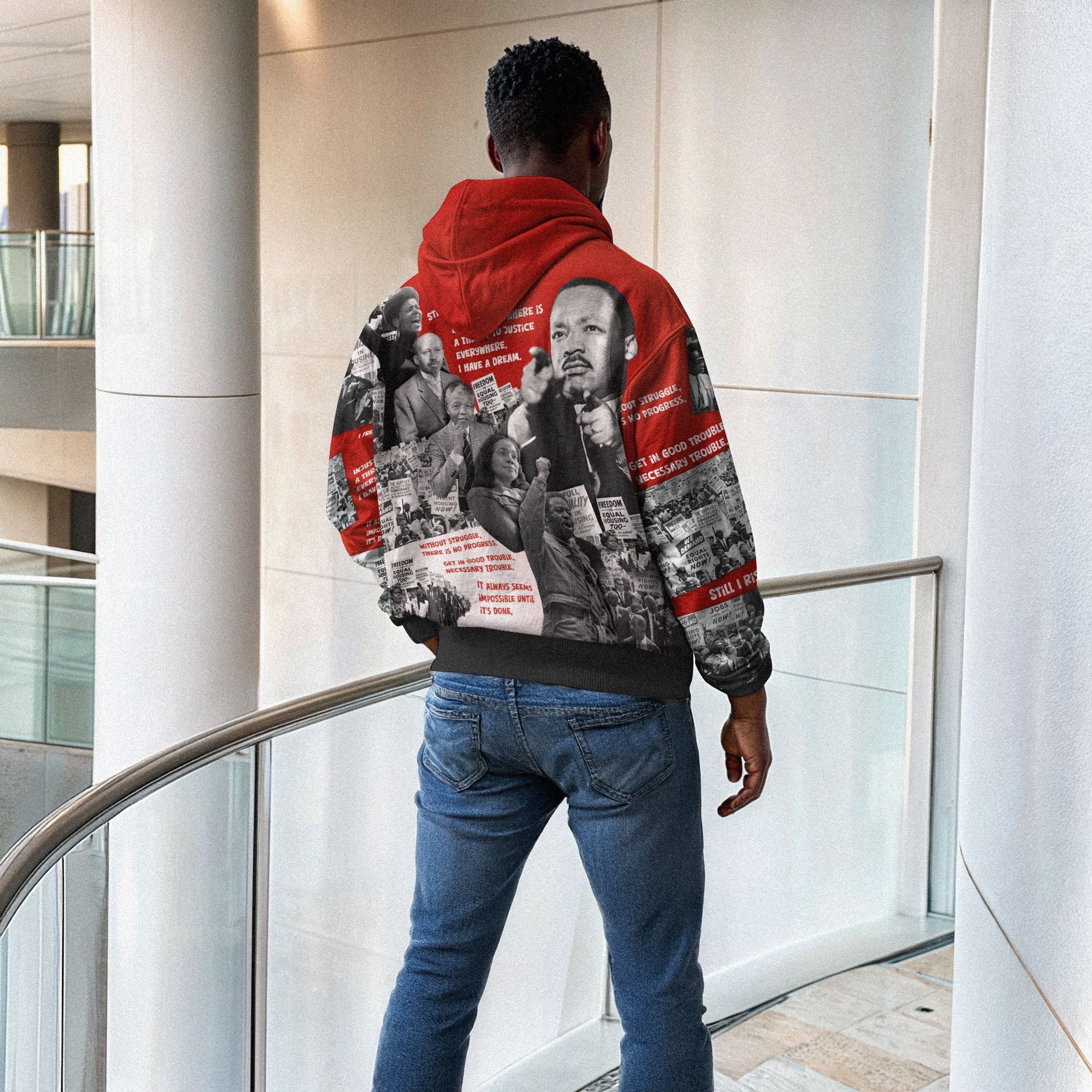 Portraits of Power All-over Hoodie