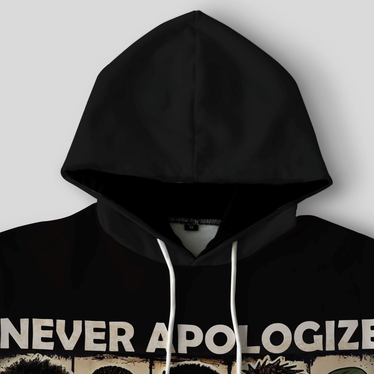 Never Apologize for Being Proudly Black All-over Hoodie