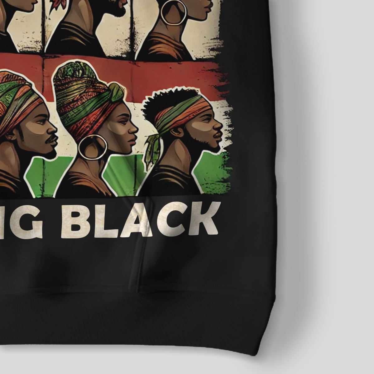 Never Apologize for Being Proudly Black All-over Hoodie