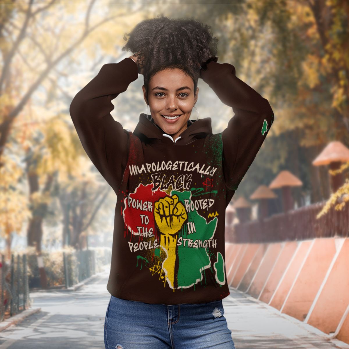 Power in Our Roots All-over Hoodie