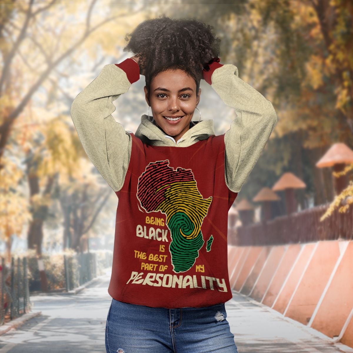 Being Black Is The Best Part Of My Personality All-over Hoodie