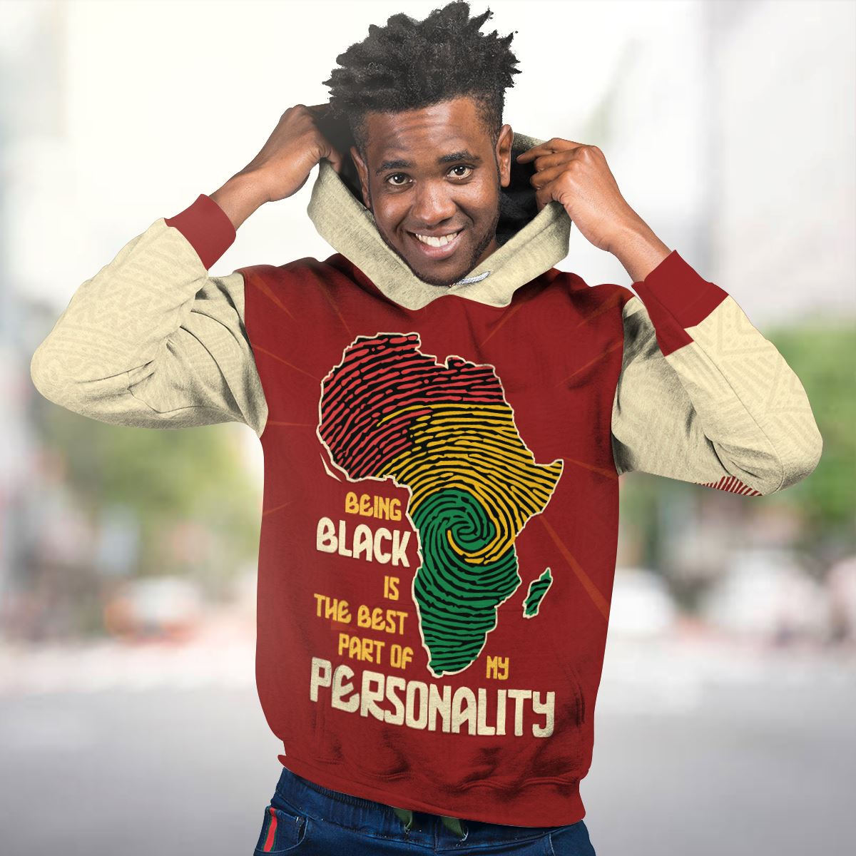 Being Black Is The Best Part Of My Personality All-over Hoodie