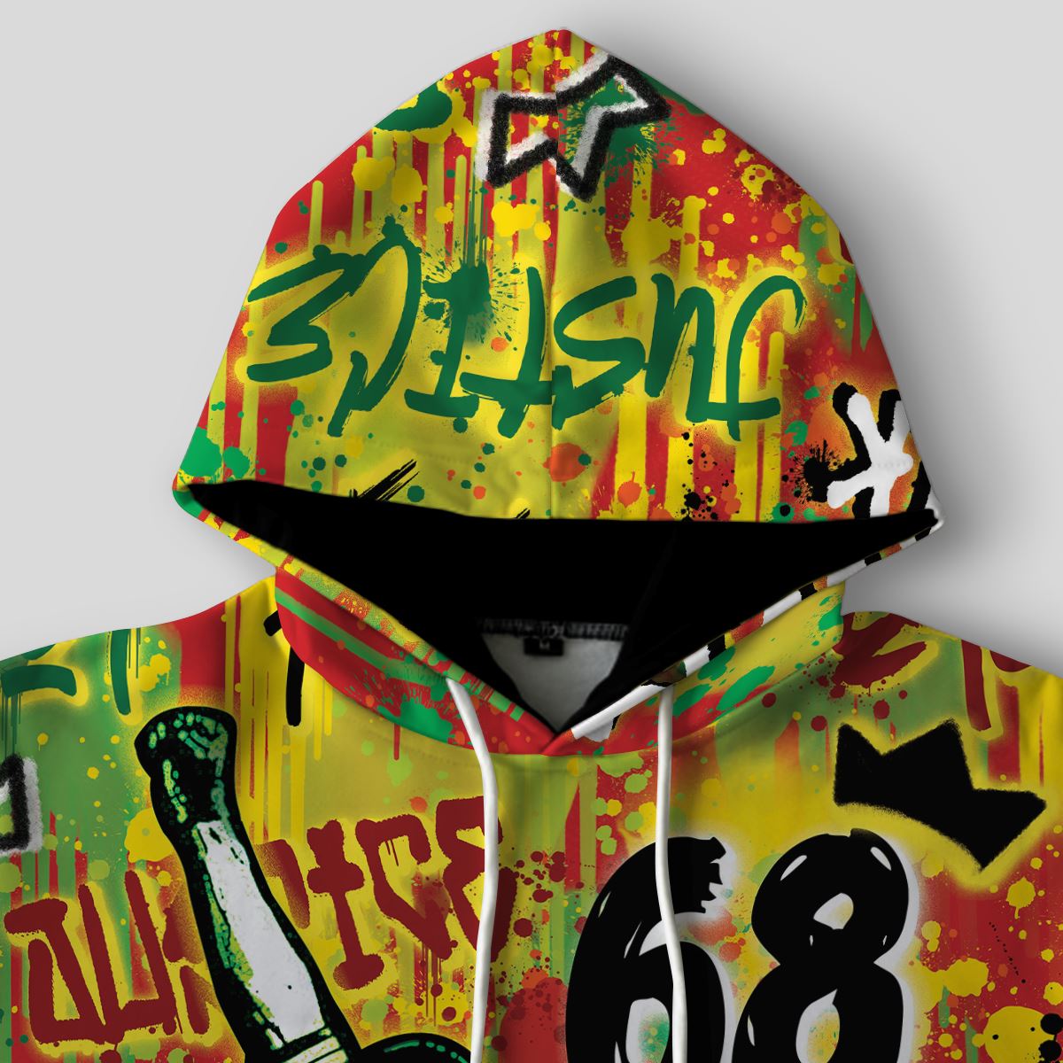 68 Graffiti All-over Hoodie