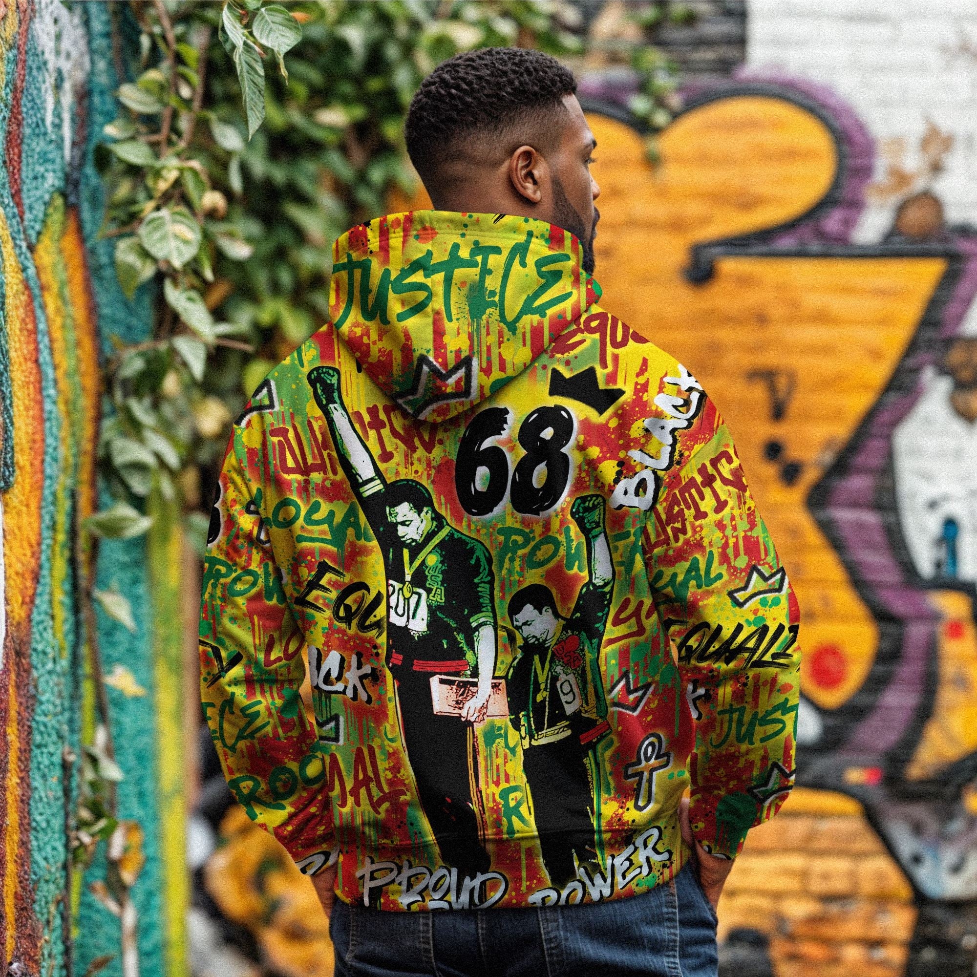 68 Graffiti All-over Hoodie