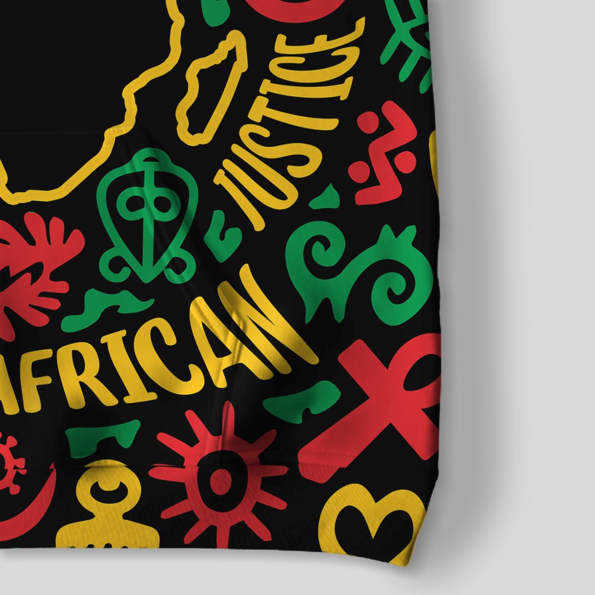 African Map Symbol All-over Hoodie