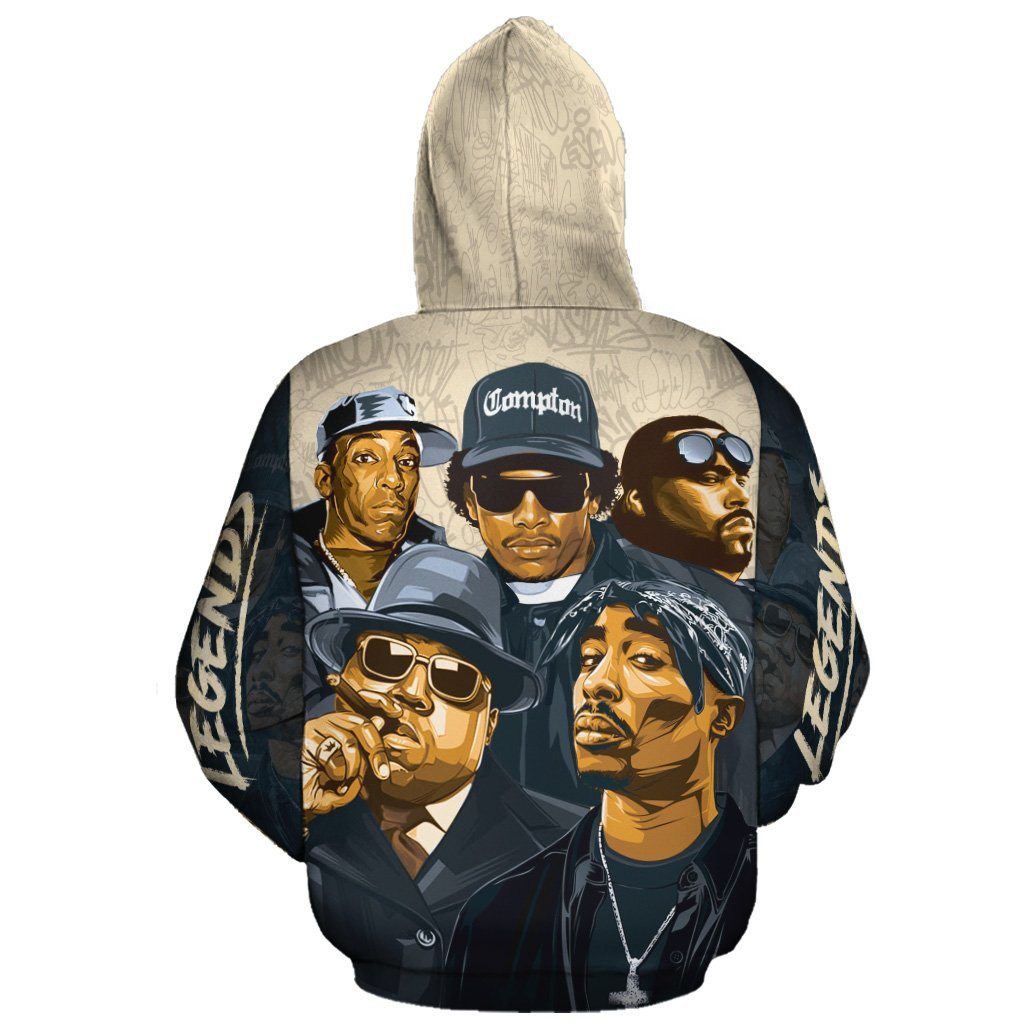 Hip Hop Legends 2 All-over Hoodie