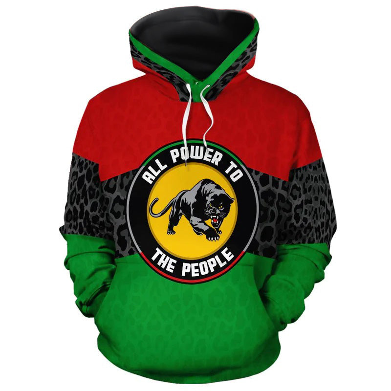 Pan African Panther All-over Hoodie