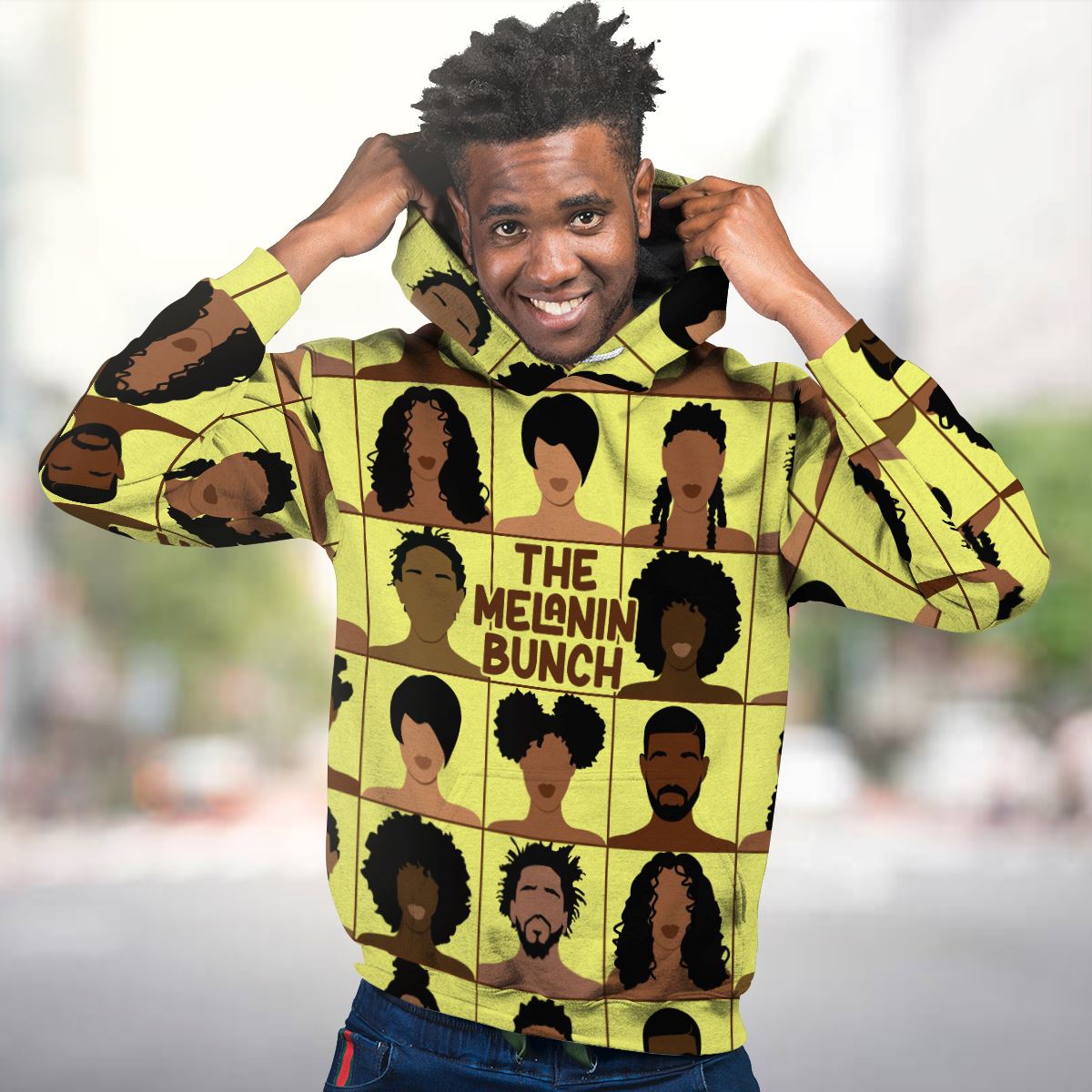 The Melanin Bunch All-over Hoodie