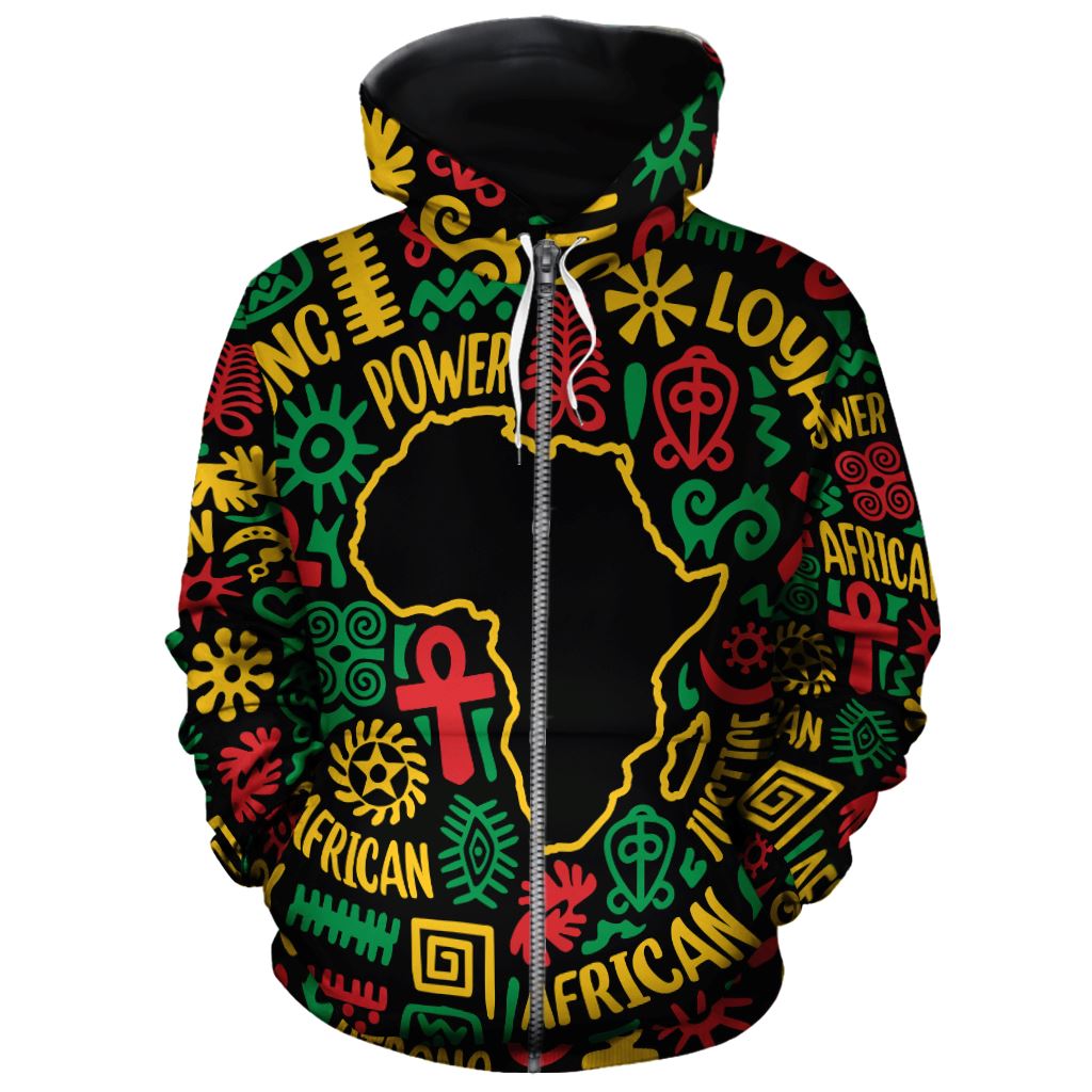 African Map Symbol All-over Hoodie