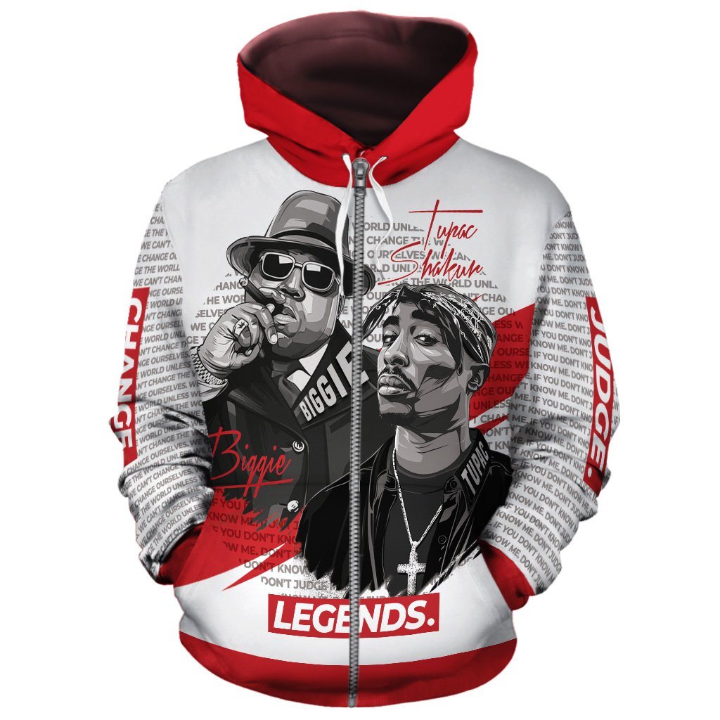 Tupac ft Biggie Magazine Art All-over Hoodie