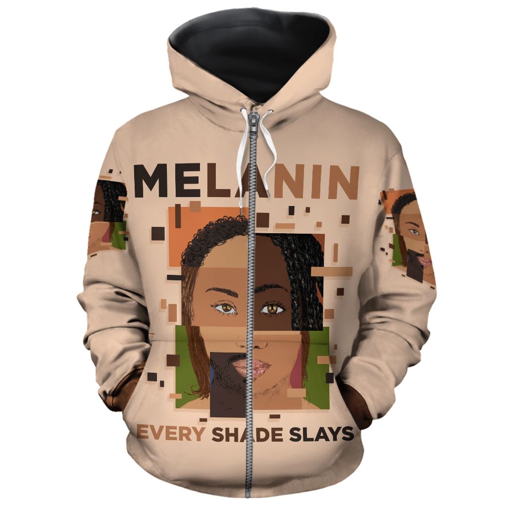 Melanin Every Shade Slays All-over Hoodie